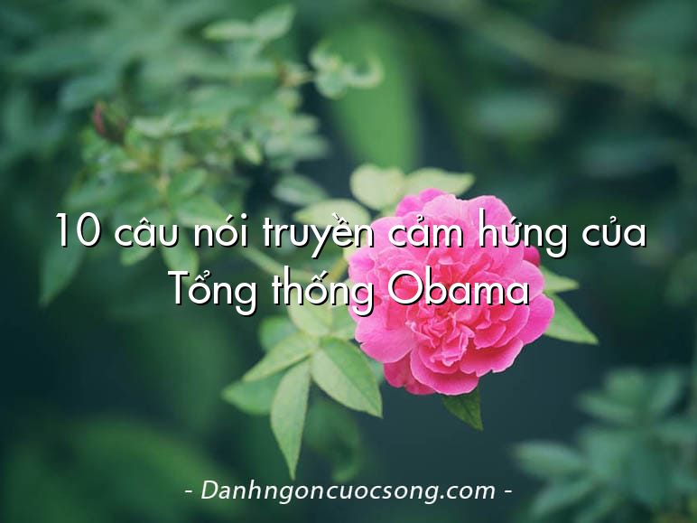 10 câu nói truyền cảm hứng của Tổng thống Obama