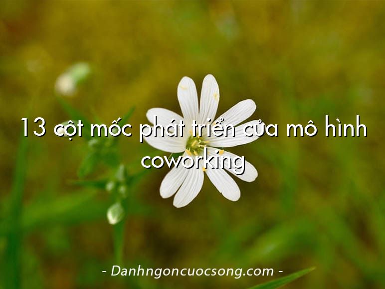 13 cột mốc phát triển của mô hình coworking