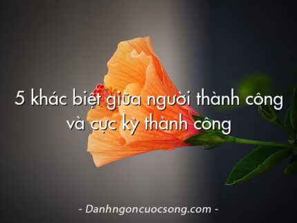5 khác biệt giữa người thành công và cực kỳ thành công