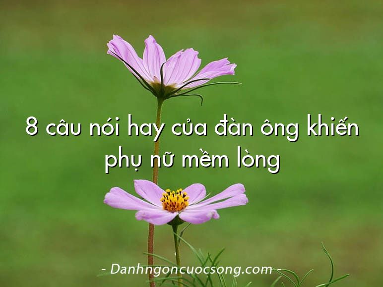 8 câu nói hay của đàn ông khiến phụ nữ mềm lòng