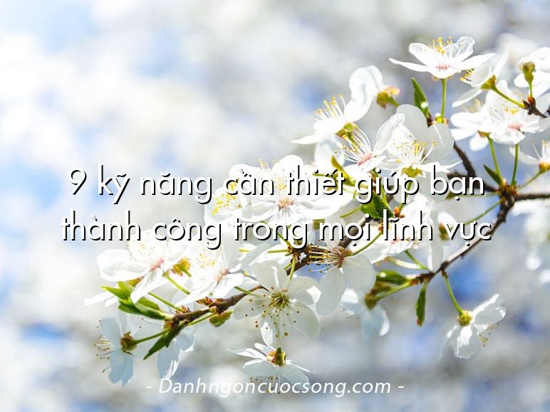 9 kỹ năng cần thiết giúp bạn thành công trong mọi lĩnh vực