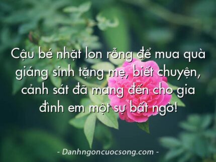 Cậu bé nhặt lon rỗng để mua quà giáng sinh tặng mẹ, biết chuyện, cảnh sát đã mang đến cho gia đình em một sự bất ngờ!