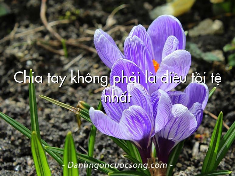 Chia tay không phải là điều tồi tệ nhất