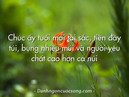 Chúc ấy tuổi mới tài sắc, tiền đầy túi, bụng nhiều múi và người yêu chất cao hơn cả núi