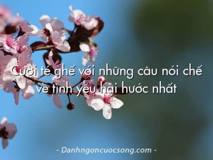 Cười té ghế với những câu nói chế về tình yêu hài hước nhất