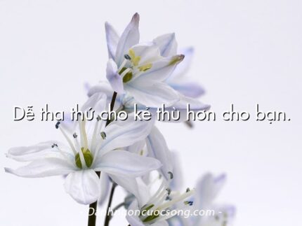 Dễ tha thứ cho kẻ thù hơn cho bạn.
