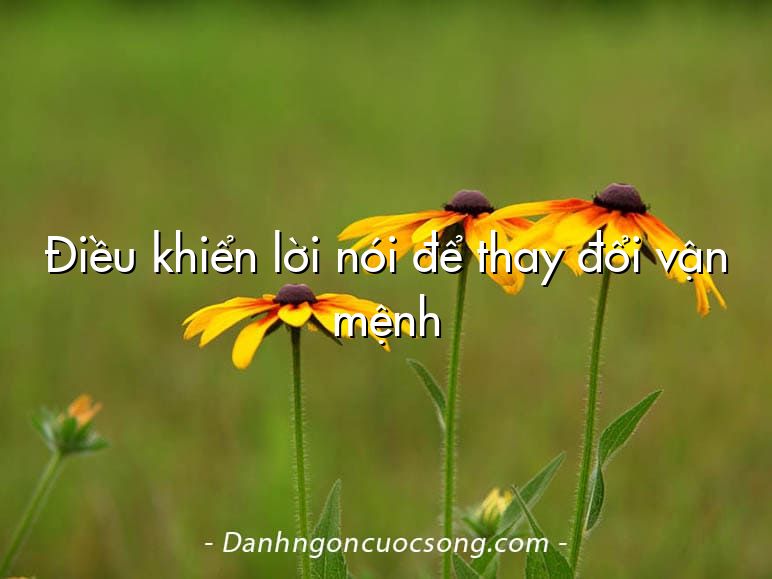 Điều khiển lời nói để thay đổi vận mệnh