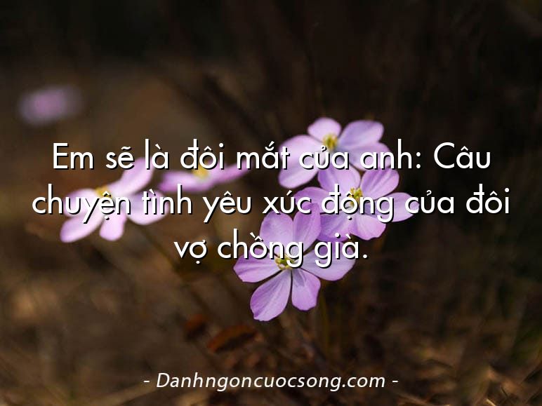 Em sẽ là đôi mắt của anh: Câu chuyện tình yêu xúc động của đôi vợ chồng già.