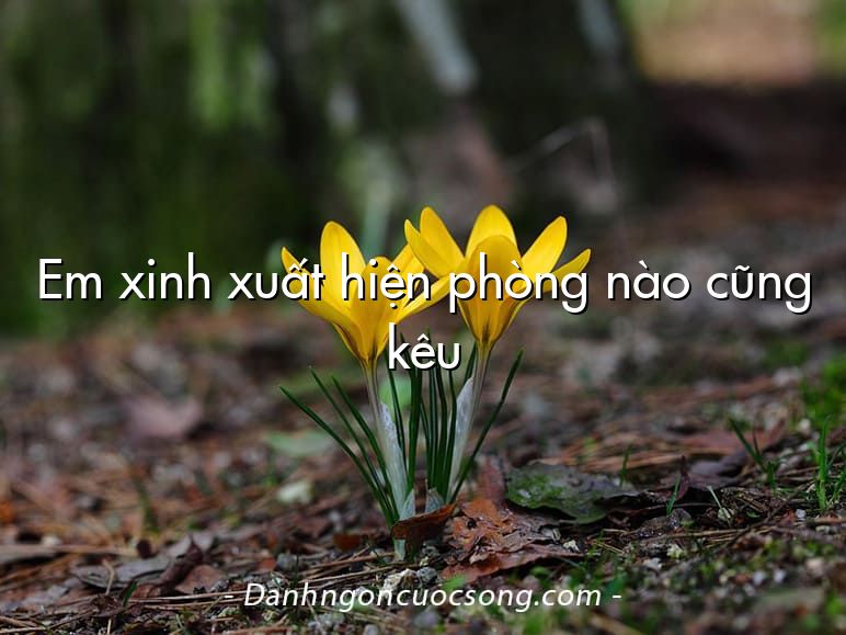 Em xinh xuất hiện phòng nào cũng kêu