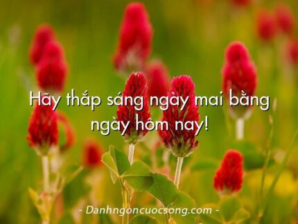 Hãy thắp sáng ngày mai bằng ngày hôm nay!