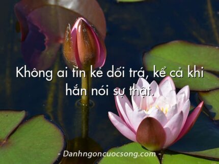 Không ai tin kẻ dối trá, kể cả khi hắn nói sự thật.