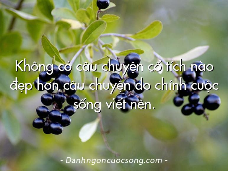 Không có câu chuyện cổ tích nào đẹp hơn câu chuyện do chính cuộc sống viết nên.