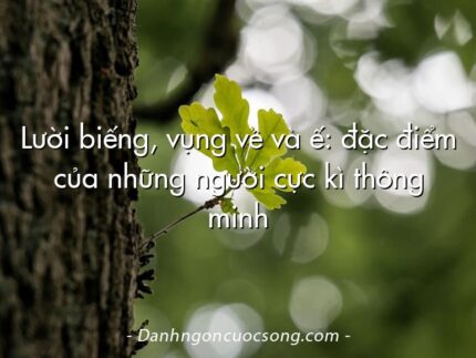 Lười biếng, vụng về và ế: đặc điểm của những người cực kì thông minh