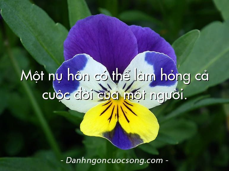 Một nụ hôn có thể làm hỏng cả cuộc đời của một người.