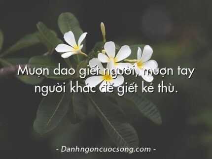 Mượn dao giết người, mượn tay người khác để giết kẻ thù.