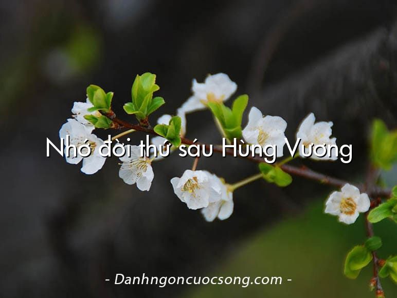 Nhớ đời thứ sáu Hùng Vương