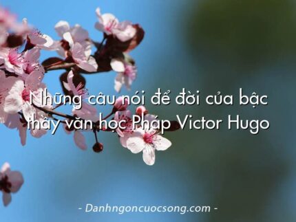 Những câu nói để đời của bậc thầy văn học Pháp Victor Hugo