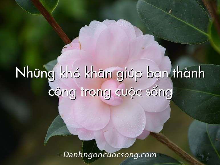 Những khó khăn giúp bạn thành công trong cuộc sống