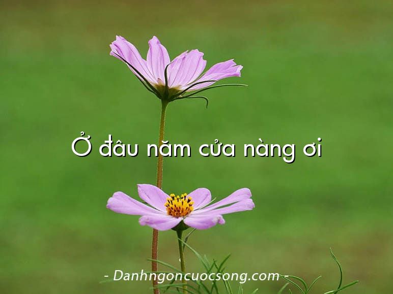 Ở đâu năm cửa nàng ơi
