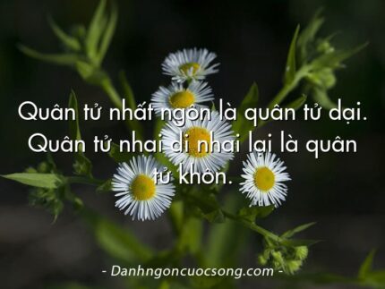 Quân tử nhất ngôn là quân tử dại. Quân tử nhai di nhai lại là quân tử khôn.