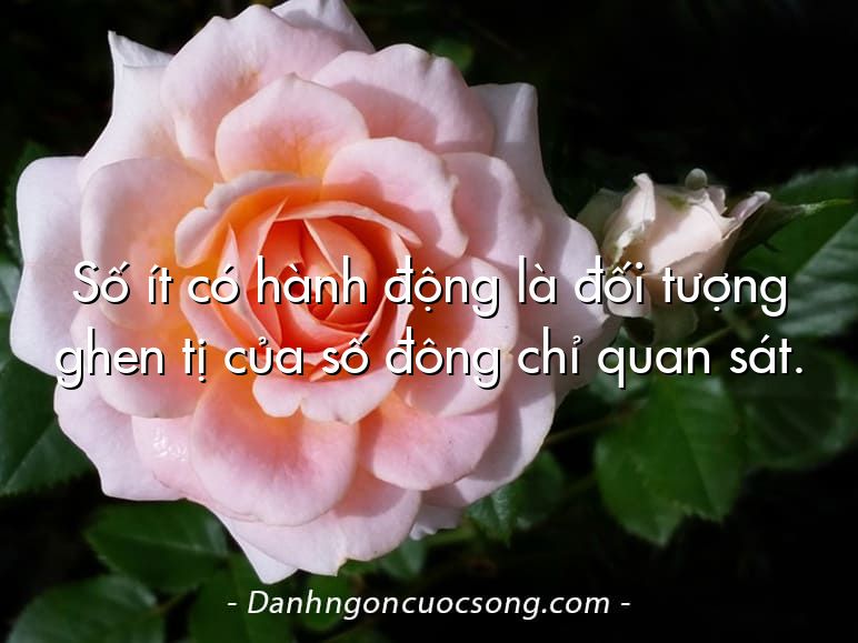 Số ít có hành động là đối tượng ghen tị của số đông chỉ quan sát.