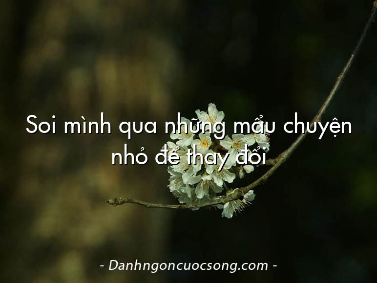 Soi mình qua những mẩu chuyện nhỏ để thay đổi