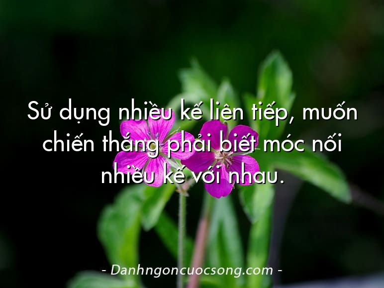 Sử dụng nhiều kế liên tiếp, muốn chiến thắng phải biết móc nối nhiều kế với nhau.