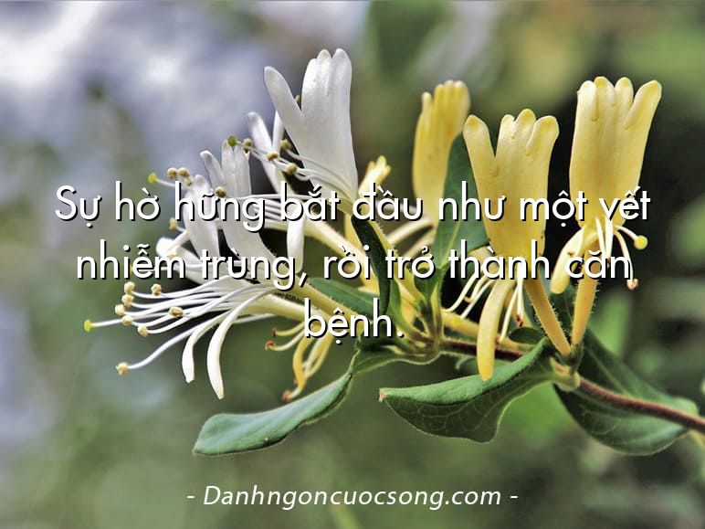 Sự hờ hững bắt đầu như một vết nhiễm trùng, rồi trở thành căn bệnh.