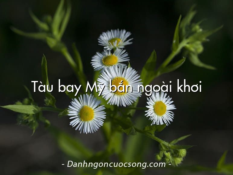 Tàu bay Mỹ bắn ngoài khơi