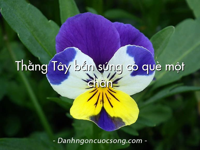 Thằng Tây bắn súng cò què một chân