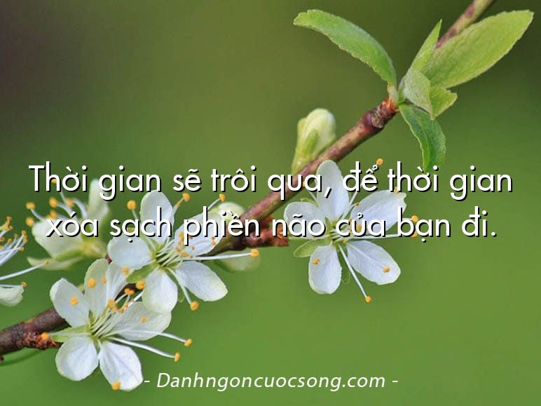 Thời gian sẽ trôi qua, để thời gian xóa sạch phiền não của bạn đi.
