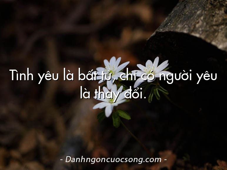 Tình yêu là bất tử, chỉ có người yêu là thay đổi.