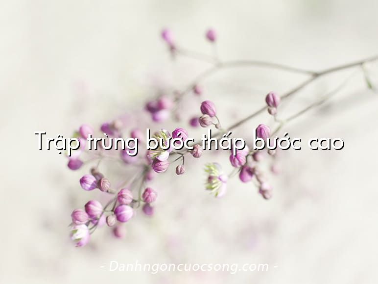 Trập trùng bước thấp bước cao