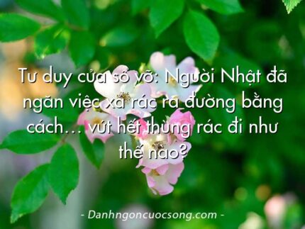 Tư duy cửa sổ vỡ: Người Nhật đã ngăn việc xả rác ra đường bằng cách… vứt hết thùng rác đi như thế nào?