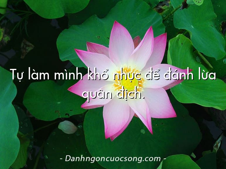 Tự làm mình khổ nhục để đánh lừa quân địch.