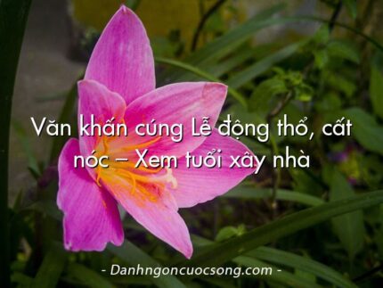 Văn khấn cúng Lễ động thổ, cất nóc – Xem tuổi xây nhà
