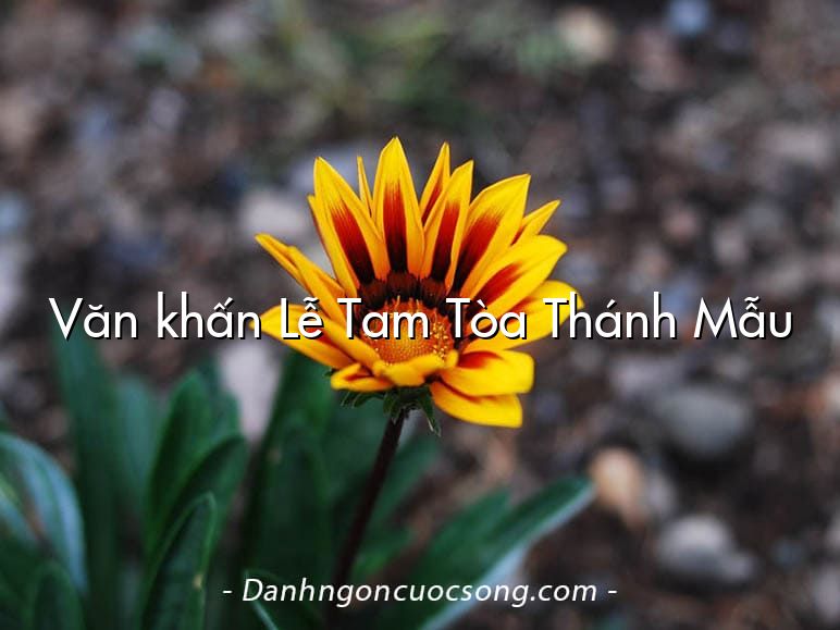Văn khấn Lễ Tam Tòa Thánh Mẫu
