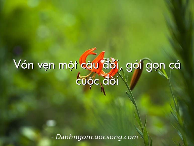 Vỏn vẹn một câu đối, gói gọn cả cuộc đời