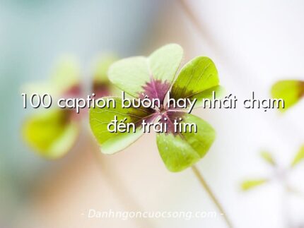 100 caption buồn hay nhất chạm đến trái tim