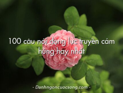 100 câu nói động lực truyền cảm hứng hay nhất