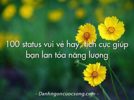 100 status vui vẻ hay, tích cực giúp bạn lan tỏa năng lượng