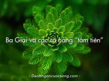 Ba Giai và các cô nàng “tắm tiên”
