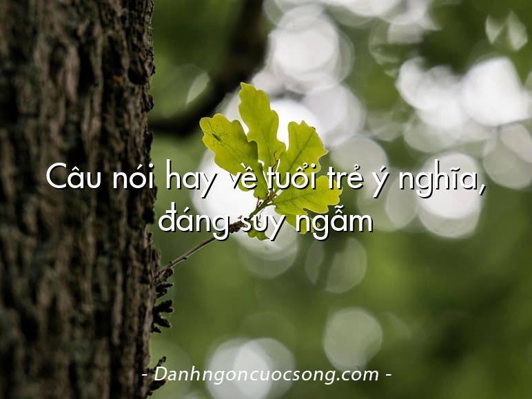 Câu nói hay về tuổi trẻ ý nghĩa, đáng suy ngẫm