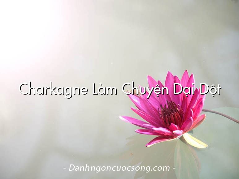 Charkagne Làm Chuyện Dại Dột