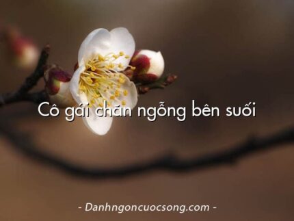 Cô gái chăn ngỗng bên suối