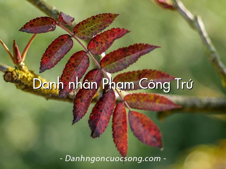 Danh nhân Phạm Công Trứ