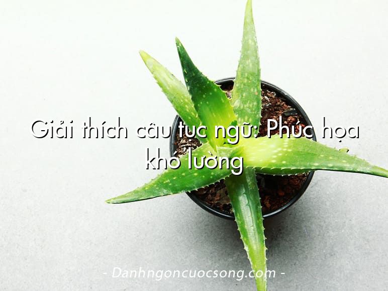Giải thích câu tục ngữ: Phúc họa khó lường