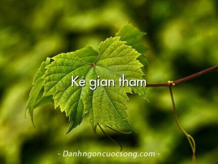 Kẻ gian tham