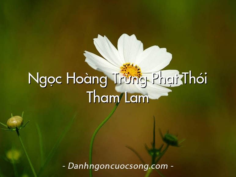 Ngọc Hoàng Trừng Phạt Thói Tham Lam