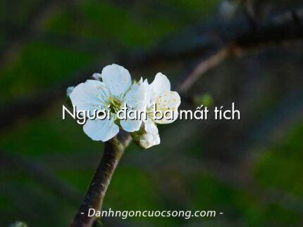 Người đàn bà mất tích